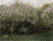 Claude Monet Lilacs,Gray Weather